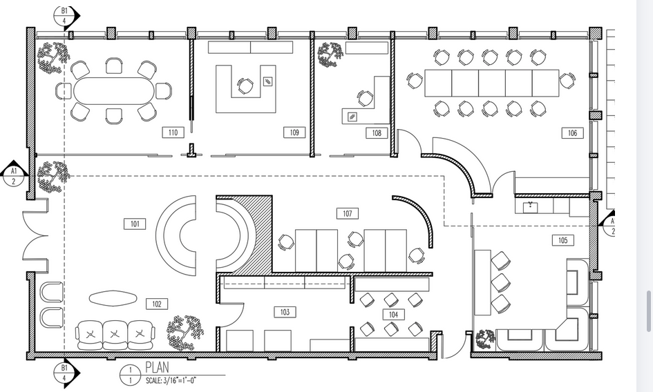 The Office — Furniture Floor Plan